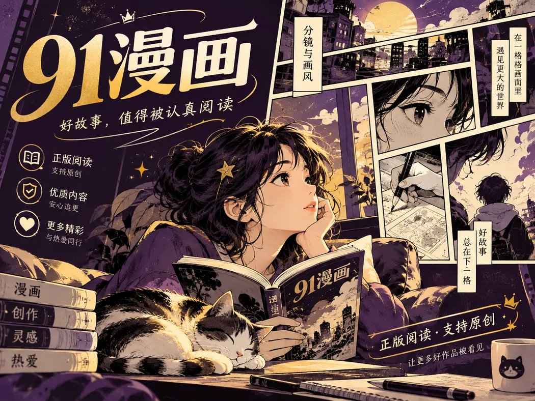 漫画分格节奏的编辑插画